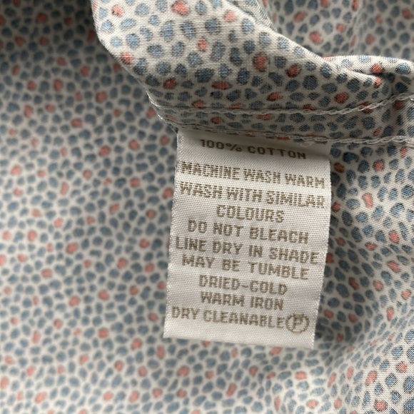 Rodd & Gunn Sports Fit Micro Pattern Short Sleeve Button Up (White/Blue/Orange) - Picture 15 of 16